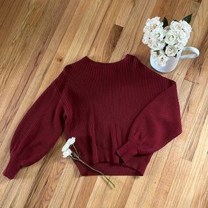 A cozy and perfectly-baggy knit sweater from Lush (Nordstrom).